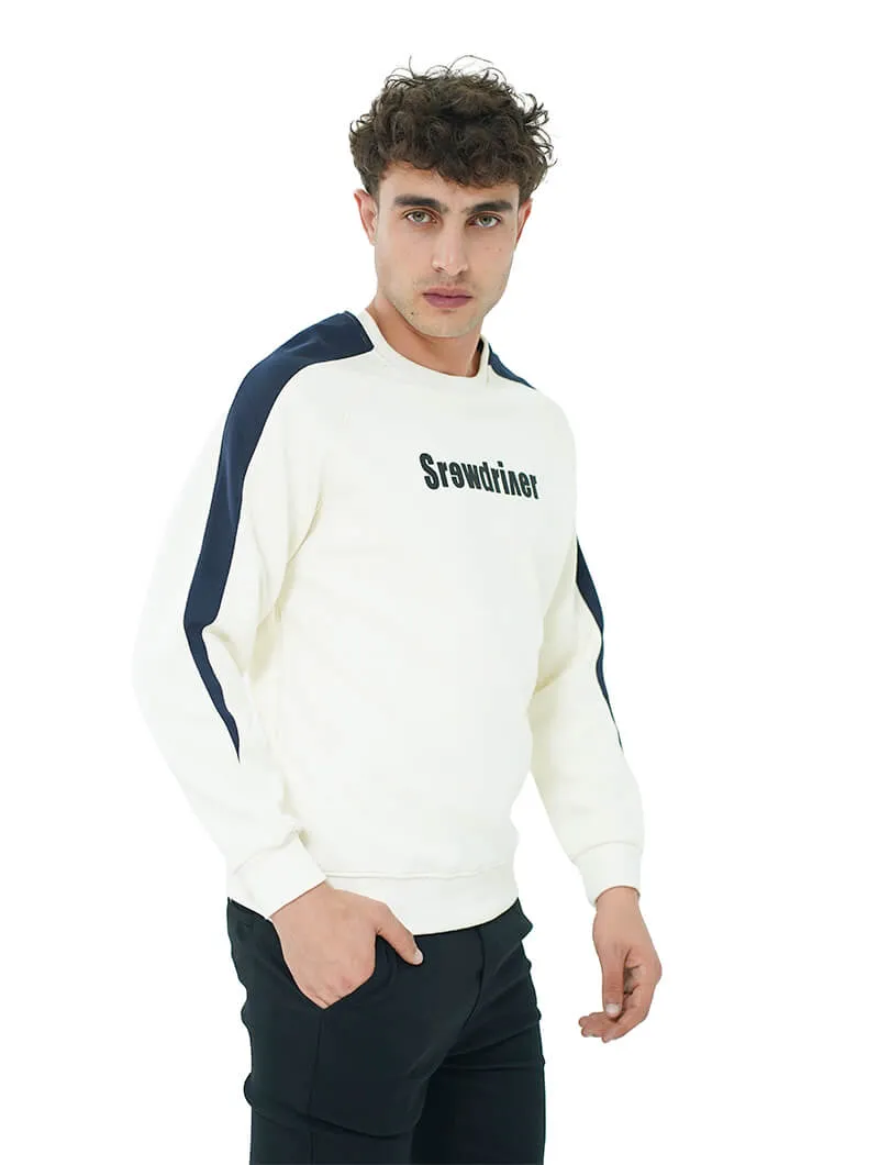 Sweat col rond imprimé devant